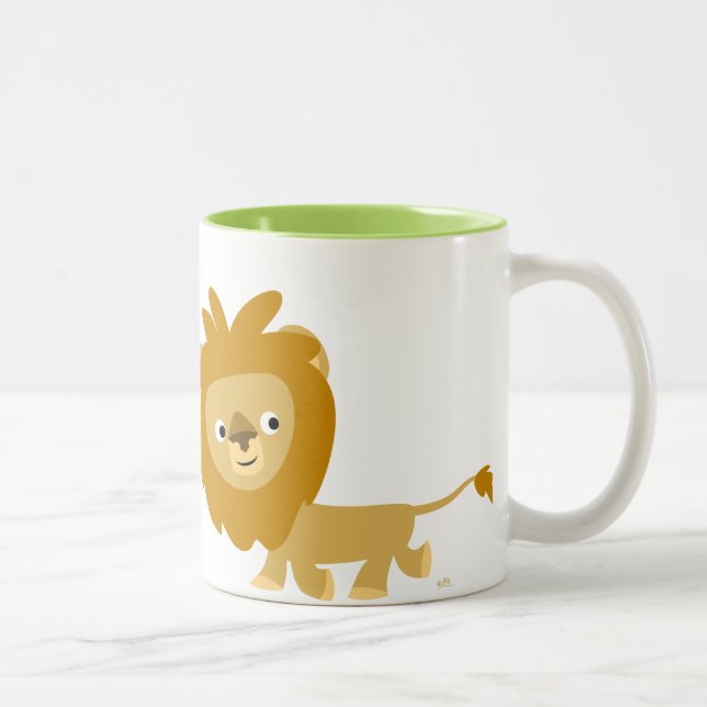 Carton mignon Marcher Lion Mug (Droit)