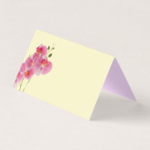 Carton plié orchidée pastel