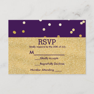 Carton RSVP Moderne Élégant Points de Confettis Do