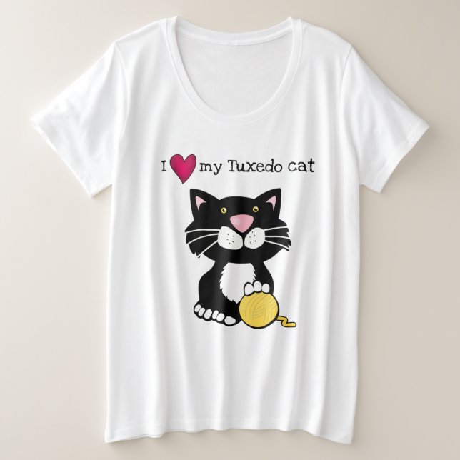 Carton Tuxedo Tee - shirt de chat (Design devant)