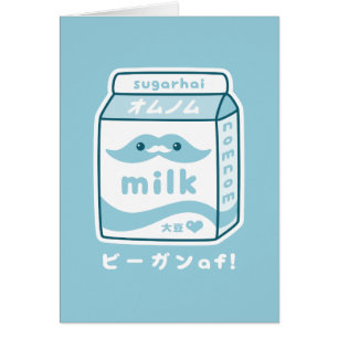 Carton végétalien de lait de soja