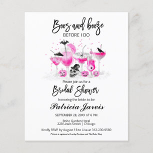 Cartons de mariage Boos And Booze Bridal Shower Bu