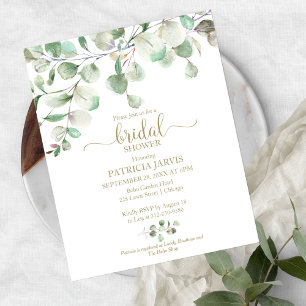 Cartons d'invitation de budget pour la douche de m