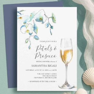Cartons d'invitation de fête prénuptiale aux Pétal