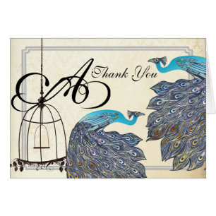 Cartons d'invitation de mariage à cage à oiseaux p