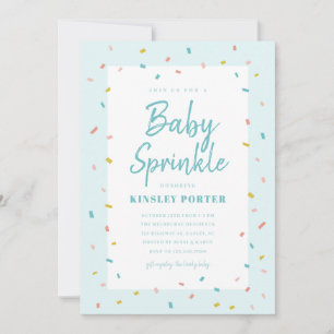 Cartons d'invitation pour Baby Sprinkle Baby Showe