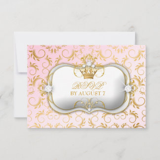 Cartons Réponse 311 Ciao Bella Golden Divine Rose Baby Shower