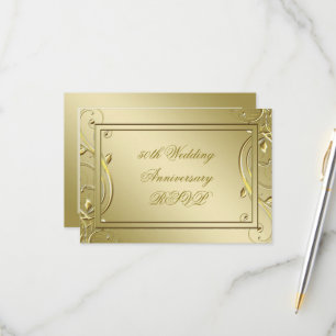 Cartons Réponse 50e anniversaire du Mariage de l'or