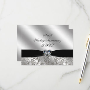 Cartons Réponse 60e anniversaire du Mariage Diamond