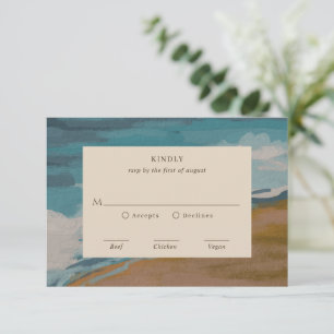 Cartons Réponse Abstrait Coastal Chic Mariage moderne
