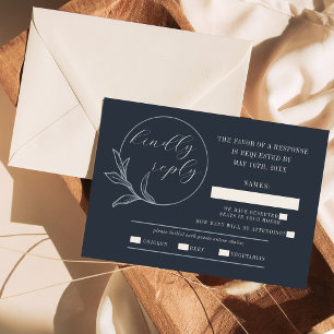Cartons Réponse Amour éternel Bleu profond