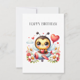 Cartons Réponse Anniversaire de Pilote Abeille