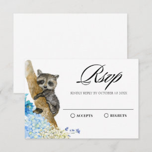 Cartons Réponse Aquarelle Animaux Faune florale