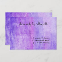 Aquarelle bat mitzvah Streak Violet Star de David