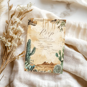 Cartons Réponse Aquarelle Boho Western