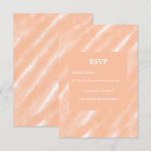 Cartons Réponse Aquarelle couleur Fuzz Peach Motif Abstrait