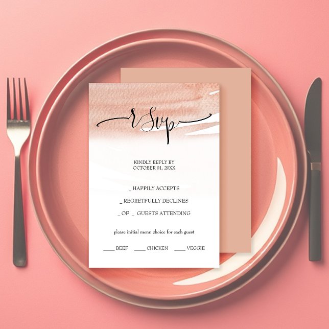 Cartons Réponse Aquarelle de corail Abstraite peinte à la main (Créateur téléchargé)