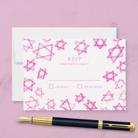 Aquarelle Étoile de David Rose Mignonne Bar Mitzva