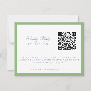 Cartons Réponse Aquarelle Floral Jardin Mariage Crest