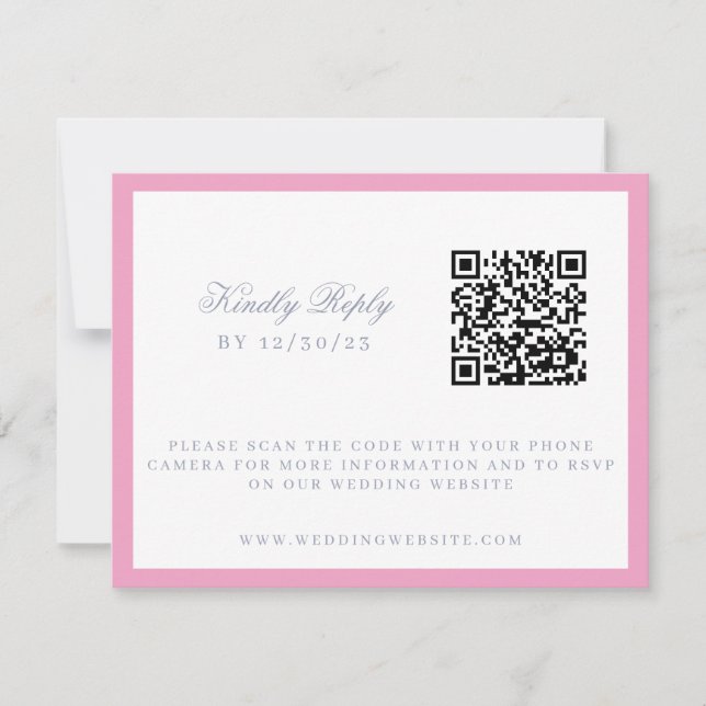 Cartons Réponse Aquarelle Floral Jardin Mariage Crest (Devant)