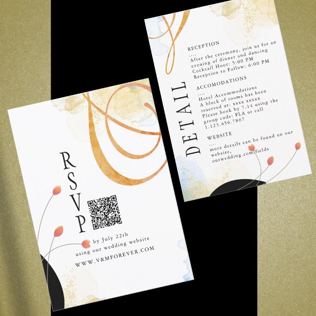 Cartons Réponse Aquarelle poétique en chute libre Floral (Créateur téléchargé)