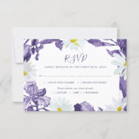 Aquarelle violet Iris blanc marais Aquarelle Repas