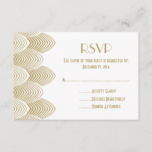 Cartons Réponse Art déco vintage des années 20 cranté épousant le