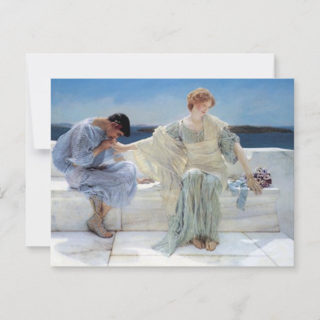 Cartons Réponse Ask Me No More par Alma Tadema Mariage (Devant)