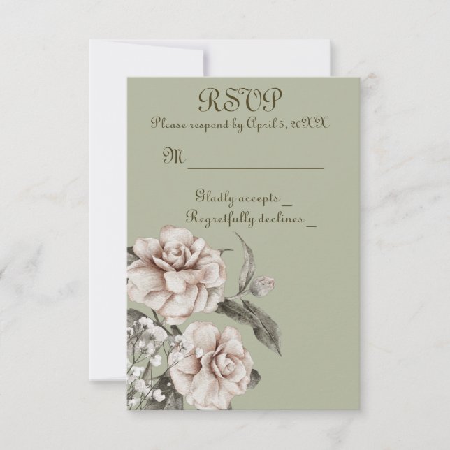 Cartons Réponse Avec des cœurs joyeux (Devant)