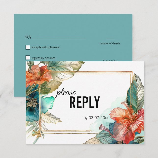 Cartons Réponse Avec la demande de chanson Hibiscus Serenade Parad (Devant / Derrière)