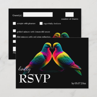 Cartons Réponse Avec menu. 🌈🕊️Colombes de Promesse