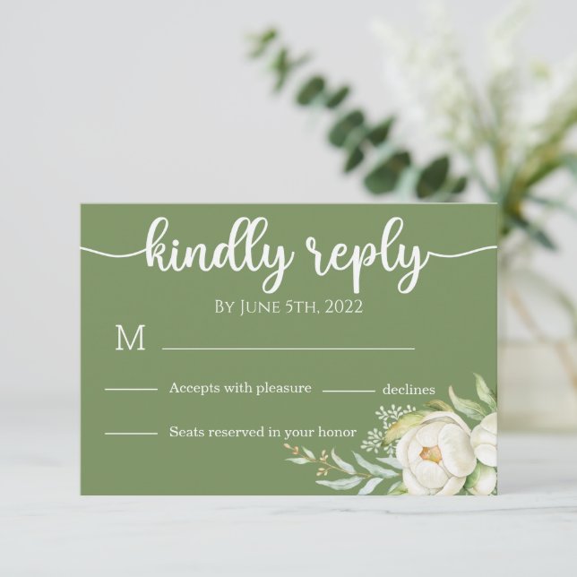 Cartons Réponse Baby shower ours bébé en peluche (Debout devant)