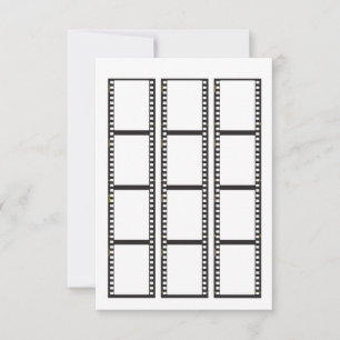 Cartons Réponse Bandes de film pour y insérer vos propres photos
