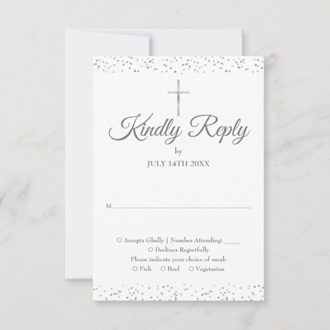 Cartons Réponse Baptême Christening Première Communion Sainte Arge (Devant)