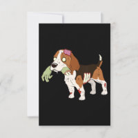 Beagle Zombie main drôle chien Halloween cadeau ca