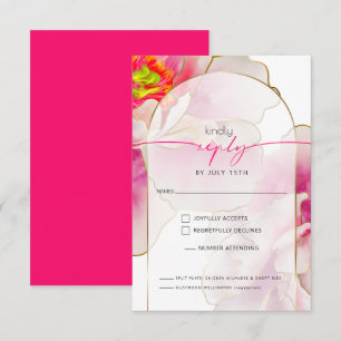 Cartons Réponse Beau choix de repas Gras Scarlet Peony