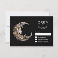 Beau visage dans le Mariage de la Lune