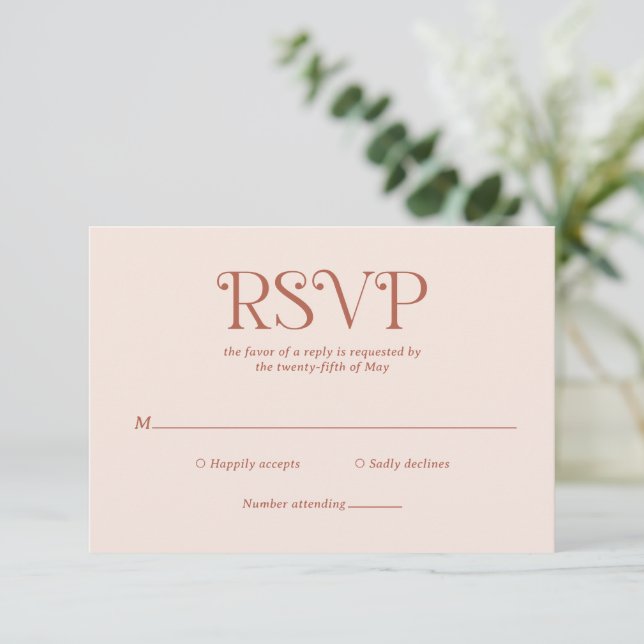 Cartons Réponse Blaire Neutral Mariage moderne (Debout devant)