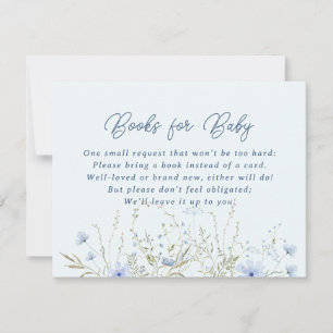 Cartons Réponse Blue Sky Fleurs sauvages livre pour Baby shower bé