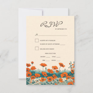 Cartons Réponse Boho Rustic Floral Meice Choice Mariage