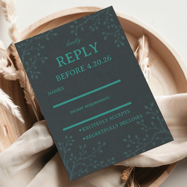 Cartons Réponse Botanica Té Élegant (Créateur téléchargé)