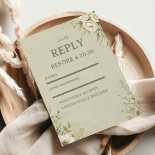 Cartons Réponse Botanique Sauge Douce