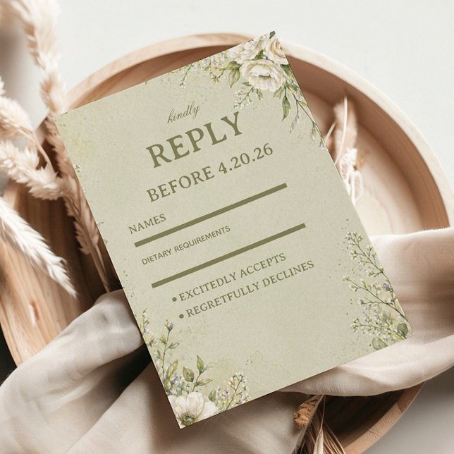 Cartons Réponse Botanique Sauge Douce (Créateur téléchargé)