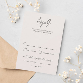 Cartons Réponse Bradford Mariage moderne
