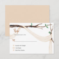 Branche d'arbre romantique éclectique gaze beige R