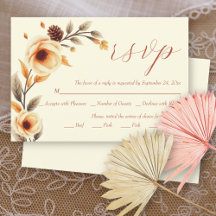 Branche florale avec mariage de automne de fleurs 