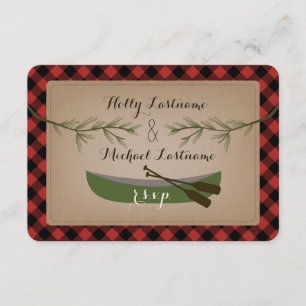 Cartons Réponse Branches à feuillage persistant + Plaid de canoë