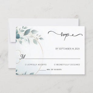 Cartons Réponse Brillant en métal brillant haut de gamme Mariage e