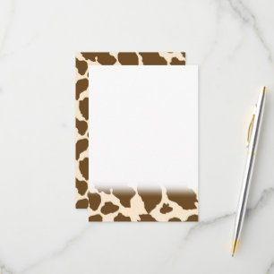 Cartons Réponse Brown Spots Cow Print Farmer Farm Animals Classy