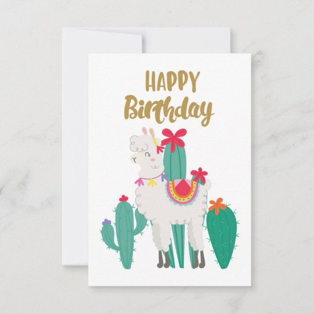 Cartons Réponse Cactus Joyeux anniversaire (Devant)